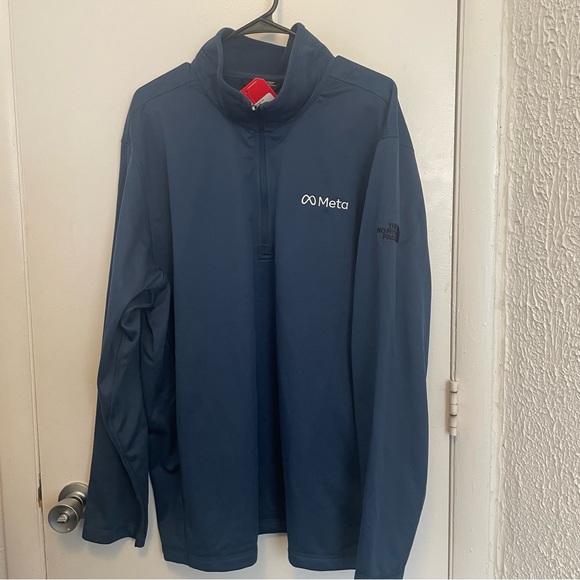 🛑 The North Face Tech Men's 1/4 Zip Fleece Size XXL “Meta” Embroidered 🏔 - Picture 5 of 7